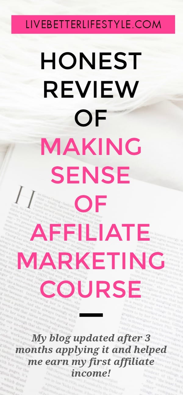 Making Sense of Affiliate Marketing Course review