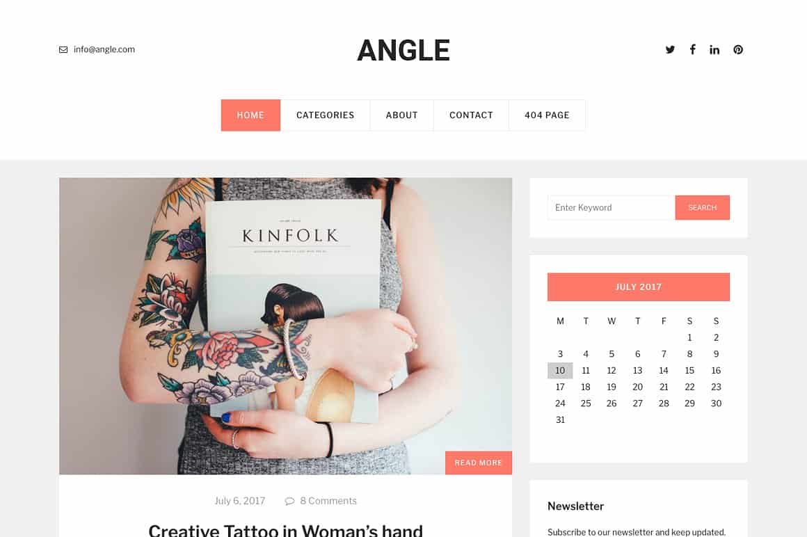 Feminine and Minimalist Themes for Lifestyle Blog