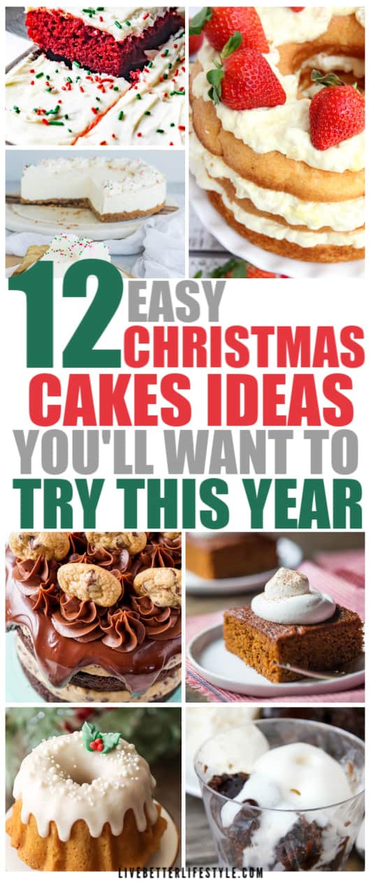 Easy Christmas Cakes Ideas That You'll Want to Try This Year